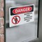 Signmission Restricted Area Authorized Employees Only Danger Sign, Vinyl Decal, 10in W x 7in L, 2PK OS-2PACK-DS-D-710-L-1548 - alternate 2